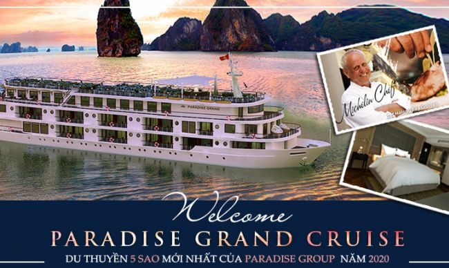 Chào đón Siêu phẩm mới - Paradise Grand Cruise - Du thuyền 5 sao mới nhất của Paradise Group tại vịnh Lan Hạ - vịnh Hạ Long